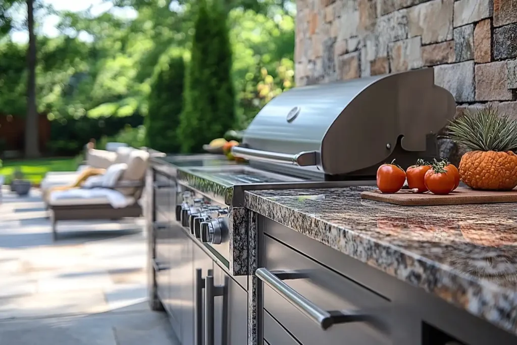outdoor kitchen installation