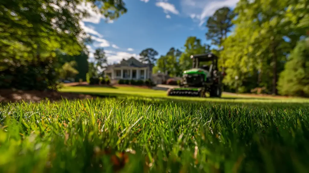 the process for aeration and overseeding in raleigh