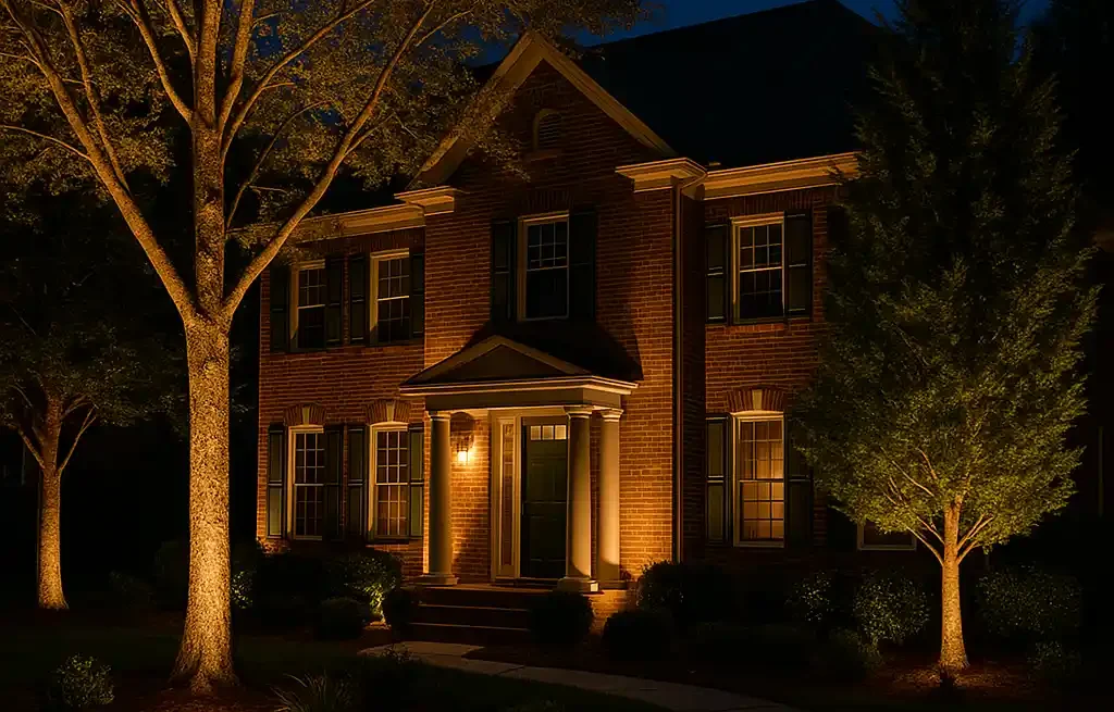 professional outdoor lighting installation