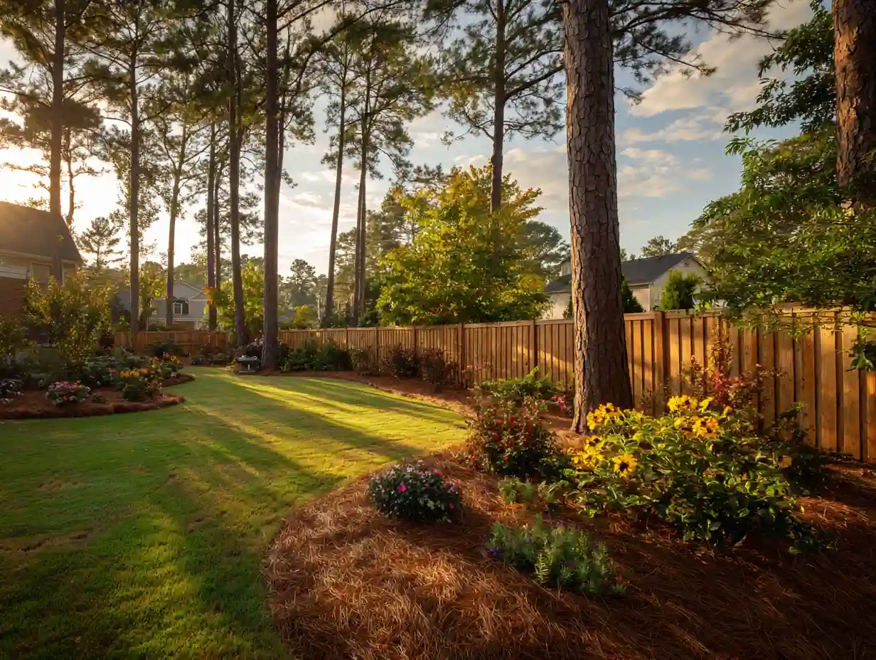 raleigh nc pine straw installation