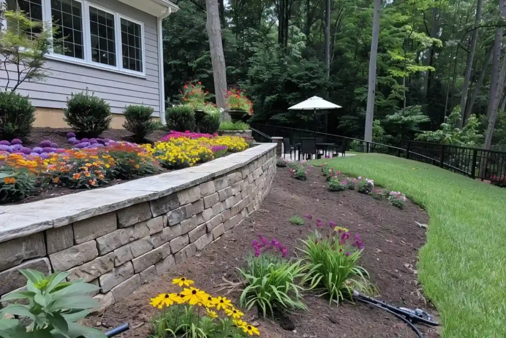 retaining wall installation raleigh nc